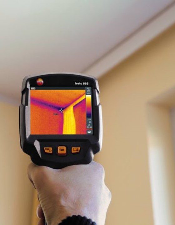Caméra thermique Super Plomb Elec en intervention - détection de fuite par thermographie infrarouge